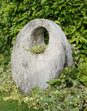 Eclipse modern circular sculpture for the garden
